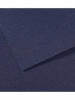 Papier Dessin Mi-Teintes - 500 X 650 Mm - Bleu Indigo - Canson