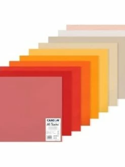 Canson Papier Dessin "Mi-Teintes" - 500 X 650 Mm - Tons Chauds