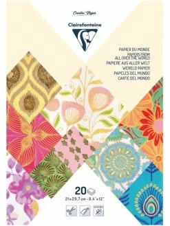 CLAIREFONTAINE Papier Du Monde A4 20 Feuilles Orange