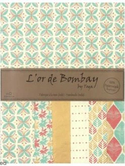 Draeger By Toga Papier L'Or De Bombay 27,8 X 21,2 Cm - Pastel - 6 Feuilles
