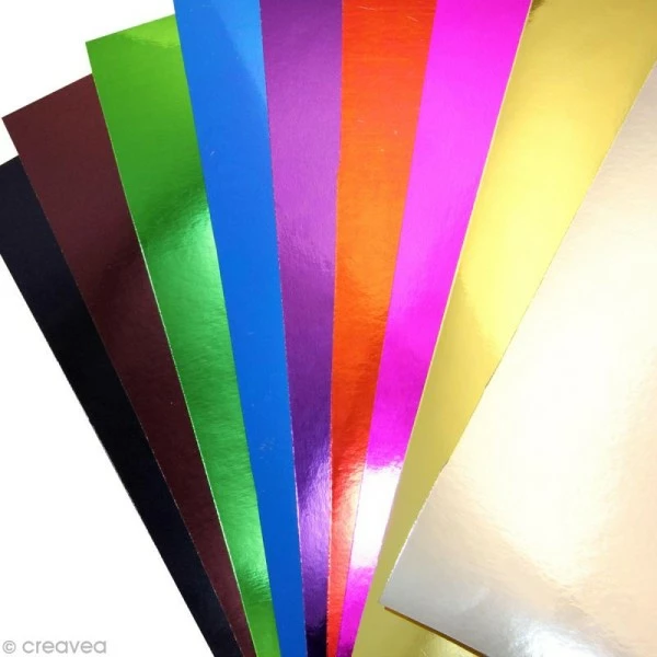 Maildor Papier Métallisé 35 X 50 Cm - Assortiment X 10 4 Maildor Papier Métallisé 35 X 50 Cm - Assortiment X 10 – Image 4