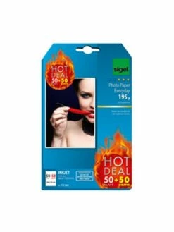 Sigel Papier Photo Jet D'encre Everyday 10x15cm (100 Feuilles)