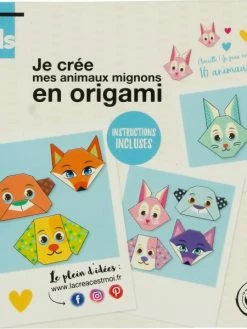 Ctop Papier Pour Origami - Carnet De 16 Feuilles - 15 X 15 Cm - Animaux Mignons
