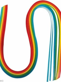 Rayher Papier Pour Quilling 50 X 0,3 Cm - Arc En Ciel - Assortiment X 100