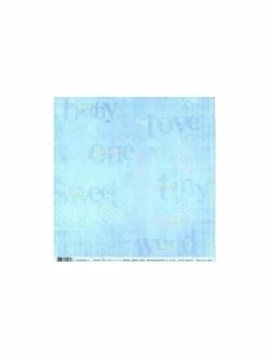 Scrapacher Papier Recto Verso 30,5cm X 30,5cm Bébé Garçon Sweet Tiny