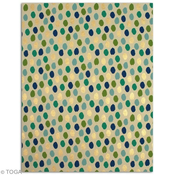 Draeger By Toga Papier Recyclé L'Or De Bombay - Vert Et Bleu - 27,8 X 21,6 Cm - 6 Feuilles 6 Draeger By Toga Papier Recyclé L'Or De Bombay - Vert Et Bleu - 27,8 X 21,6 Cm - 6 Feuilles – Image 6
