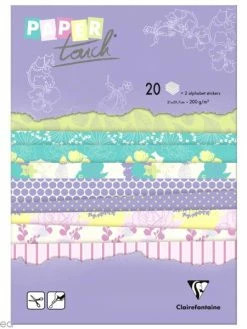 Paper Touch By Clairefontaine Papier Scrap Clairefontaine - Bloc A4 Paper Touch Jardin D'été X 20