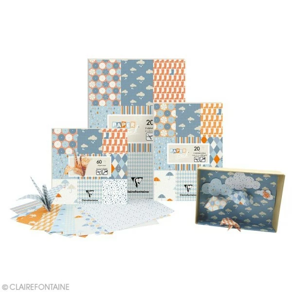 Paper Touch By Clairefontaine Papier Scrap Clairefontaine - Bloc A4 Paper Touch Pluie - 20 Pcs 2 Paper Touch By Clairefontaine Papier Scrap Clairefontaine - Bloc A4 Paper Touch Pluie - 20 Pcs – Image 2