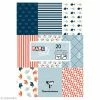 Paper Touch By Clairefontaine Papier Scrap Clairefontaine - Bloc A5 Paper Touch Marin - 20 Pcs