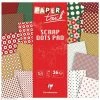 Paper Touch By Clairefontaine Papier Scrap Clairefontaine - Paper Touch - Pois Christmas - 36 Feuilles 30,5 X 30,5 Cm