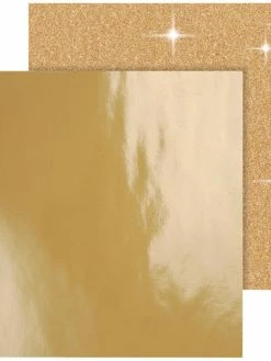 Creativ Company Papier Scrapbooking - 30,5 X 30,5 Cm - Doré - 2 Pcs