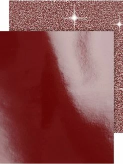 Creativ Company Papier Scrapbooking - 30,5 X 30,5 Cm - Rouge - 2 Pcs