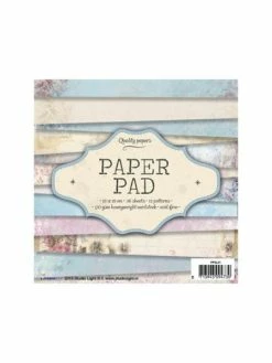 Studiolight Papier Scrapbooking à Motifs – Bleu Beige Parme - Paper Pad