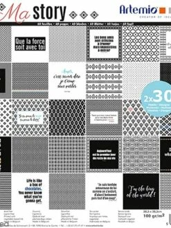 Papier Scrapbooking Artemio - Ma Story - 30,5 X 30,5 Cm - 60 Pcs