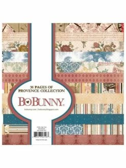 Papier Scrapbooking - Provence - Bo Bunny - 15 X 15 Cm