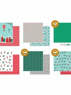 Draeger By Toga Papier Scrapbooking Toga - Noël Et Pingouin - 30,5 X 30,5 Cm - 6 Pcs -V-Zug shop papier scrapbooking toga noel et pingouin 305 x 305 cm 6 pcs p 3