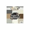 Studiolight Papier Scrapbooking Uni Marron Gris Beige- Frozen Forest - Paper Pad
