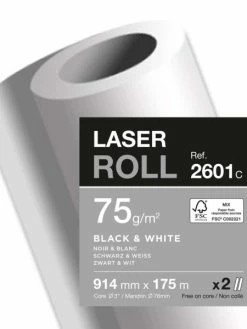CLAIREFONTAINE Papier Traceur Laser - 914 Mm X 175 M - 75 G./m²