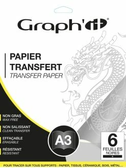 Papier Transfert Graph'it - Noir - A3 - 6 Feuilles