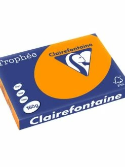 Clairalfa Papier Universel "Trophée" - 160 G/m² - A3 - Orange Vif