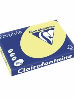 Clairalfa Papier Universel "Trophée" - 80 G/m² - A3 - Jaune Soleil