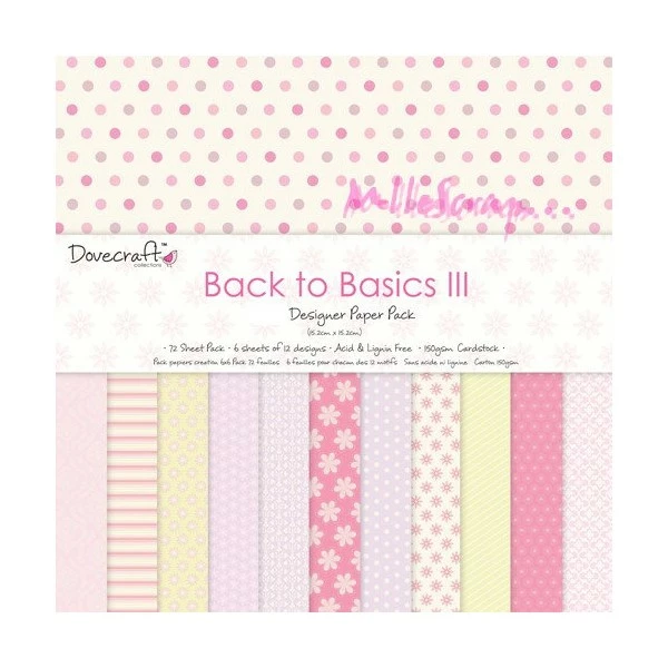 Papiers - 20 X 20 Cm - Dovecraft - 24 Feuilles 1 Papiers - 20 X 20 Cm - Dovecraft - 24 Feuilles