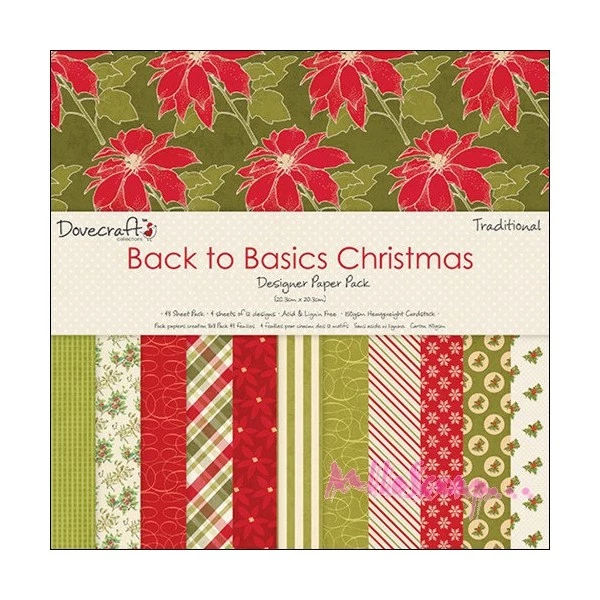 Papiers - 20 X 20 Cm - Dovecraft - NOEL - Les 24 Feuilles 1 Papiers - 20 X 20 Cm - Dovecraft - NOEL - Les 24 Feuilles