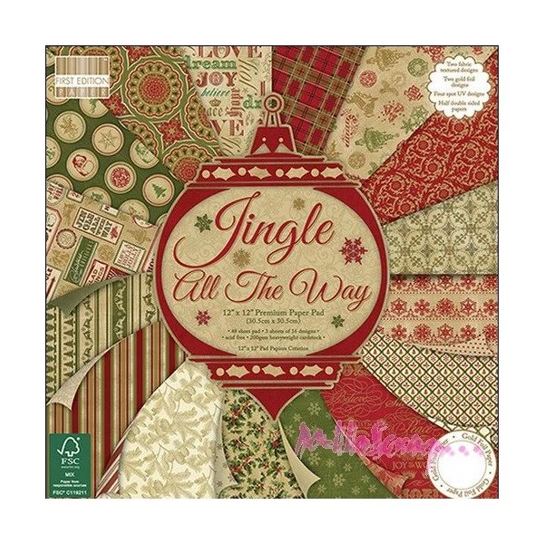 Papiers Imprimés 20 X 20 Cm - First Edition Paper - Les 16 Feuilles 1 Papiers Imprimés 20 X 20 Cm - First Edition Paper - Les 16 Feuilles