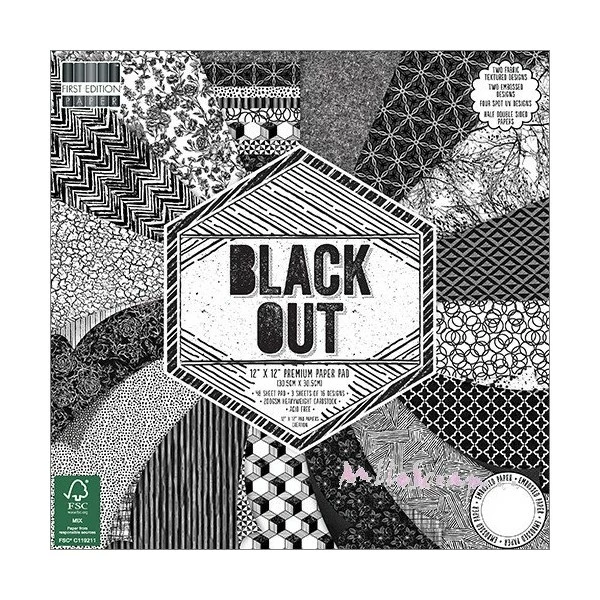 Papiers Imprimés 20 X 20 Cm - First Edition Paper - Les 16 Feuilles 1 Papiers Imprimés 20 X 20 Cm - First Edition Paper - Les 16 Feuilles