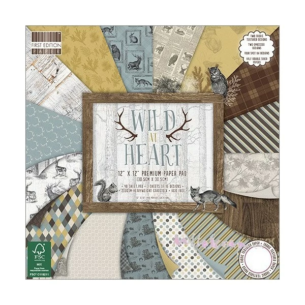 Papiers Imprimés 20 X 20 Cm - First Edition Paper - Les 16 Feuilles 1 Papiers Imprimés 20 X 20 Cm - First Edition Paper - Les 16 Feuilles