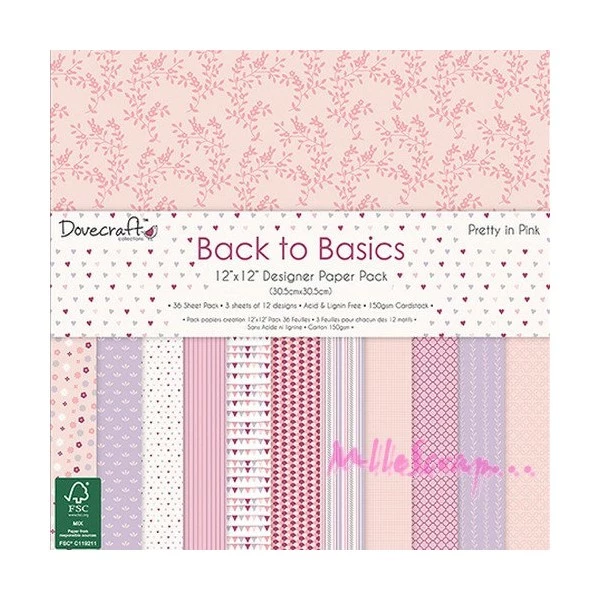 Papiers Imprimés Dovecraft 15 X 15 Cm - 24 Feuilles 1 Papiers Imprimés Dovecraft 15 X 15 Cm - 24 Feuilles