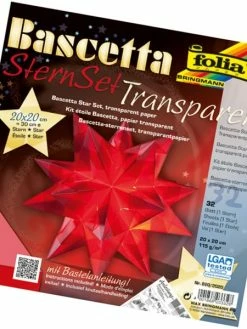 FOLIA Papiers Pour Origami "Bascetta" - Rouge