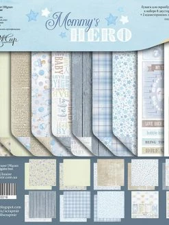Papiers Scrapbooking 20 X 20 Cm Album Faire Part Carte Scrapmir MOMMY S HERO