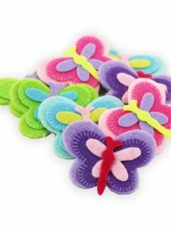 Ctop Papillons Adhésifs En Feutrine Couleurs Pastel