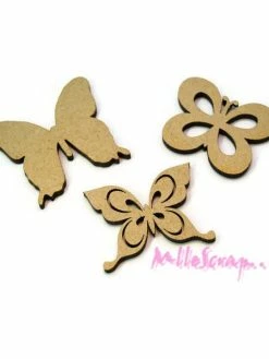 Papillons Bois Boanita - 3 Pièces