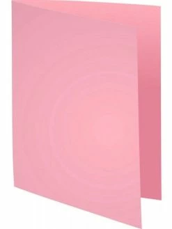 Paquet De 100 Chemises Super Exacompta 24 X 32 Cm Carte Rigide Rose