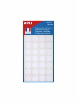 Apli Agipa Pastilles De Signalisation - Diamètre : 15 Mm - Blanc