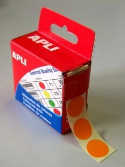 Apli Agipa Pastilles De Signalisation - Diamètre 15 Mm - Orange