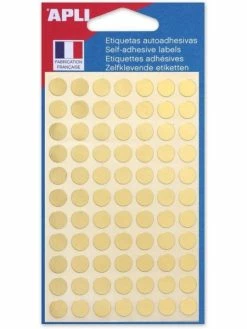 Apli Agipa Pastilles De Signalisation - Diamètre 8 Mm - Or