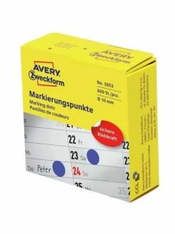 AVERY Zweckform Pastilles Permanentes - Ø 10 Mm - Bleu