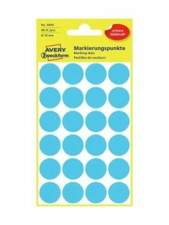 AVERY Zweckform Pastilles Permanentes - Ø 18 Mm - Bleu