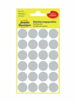 AVERY Zweckform Pastilles Permanentes - Ø 18 Mm - Gris
