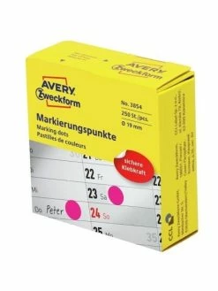 AVERY Zweckform Pastilles Permanentes - Ø 19 Mm - Magenta