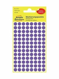 AVERY Zweckform Pastilles Permanentes - Ø 8 Mm - Lilas