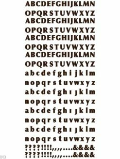 Geca Diffusion Peel Off Mes P'tits Mots - Alphabet Marron