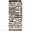 Geca Diffusion Peel Off Mes P'tits Mots - Bonheur Marron