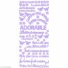 Geca Diffusion Peel Off Mes P'tits Mots - Petite Fille Lilas
