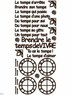 Geca Diffusion Peel Off Mes P'tits Mots - Temps Marron