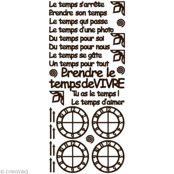 Geca Diffusion Peel Off Mes P'tits Mots - Temps Marron 1 Geca Diffusion Peel Off Mes P'tits Mots - Temps Marron