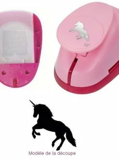 Artif Perforatrice L, Motif Licorne, Dim. 2,9 X 2,8 Cm, Cheval à Corne, Pour Scrapbooking